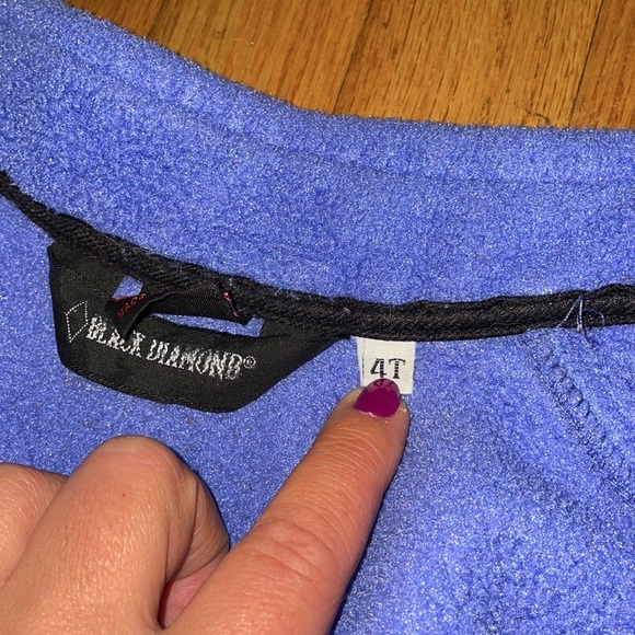 Girls black diamond zip up - Picture 3 of 4